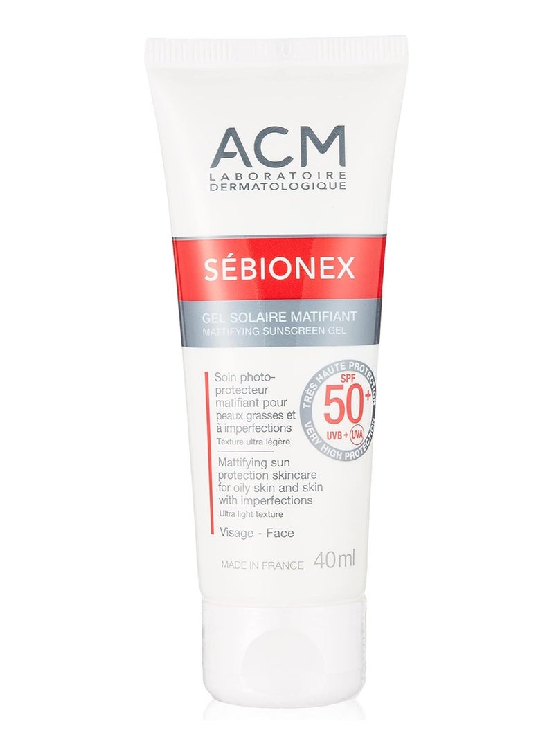 Acm Sebionex Mattifying Sun Gel Spf50+ 40Ml