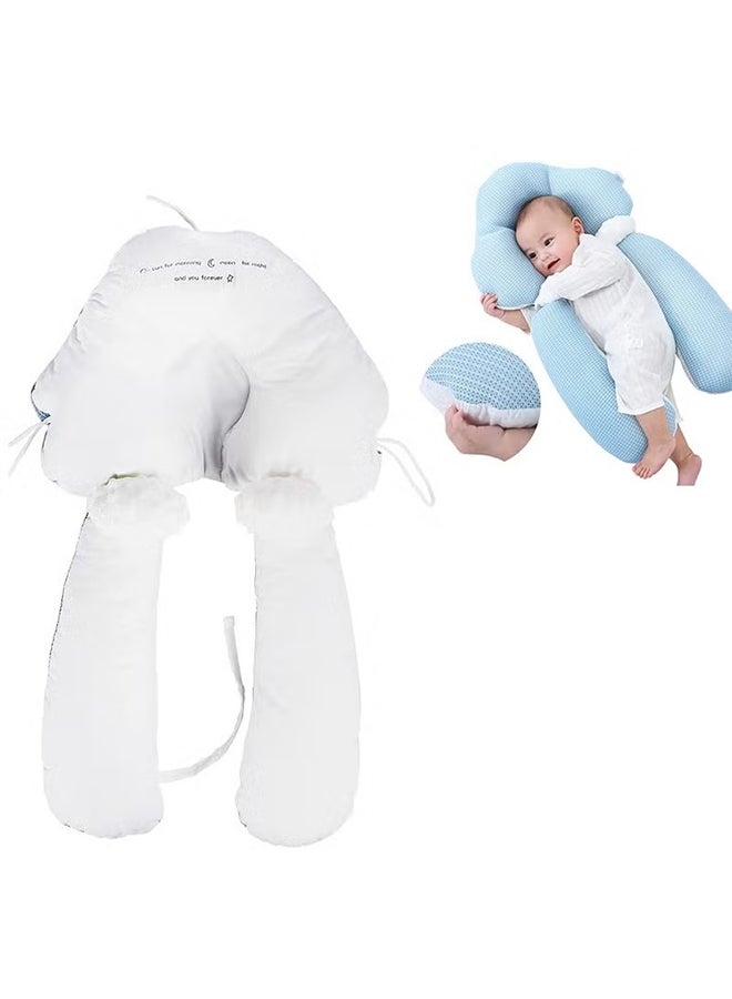 Neonatal Migraine Correction Anti-Startle Sleep Baby Pillow, 0 - 36 Months - Blue