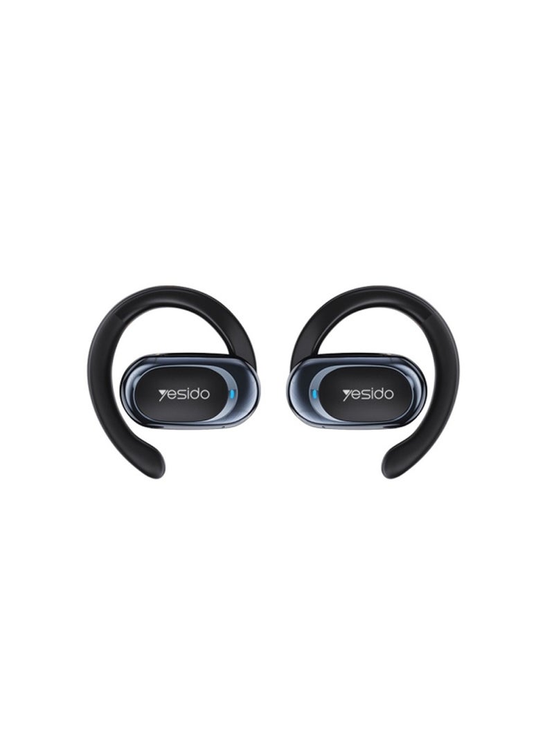 Yesido YSP13 Air Conduction Bluetooth Ear Hook Earphone Wireless HiFi Music Sport Headset - Black