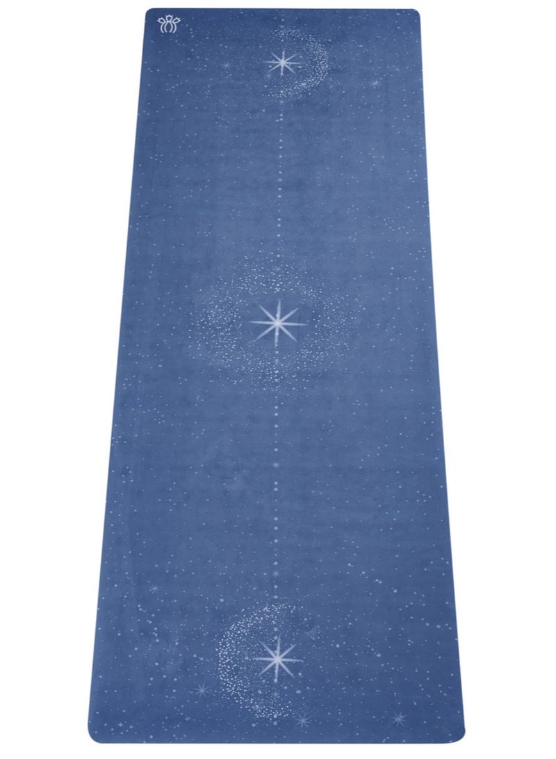 Prickly Pear STARGAZE Non-Slip Suede Top 4mm Thick Yoga Mat with Carry Strap for Exercise and Fitness