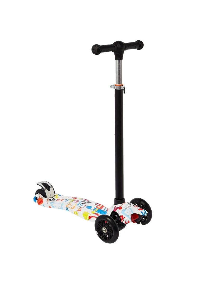 Adjustable Kick Scooter With LED Light Up Wheels