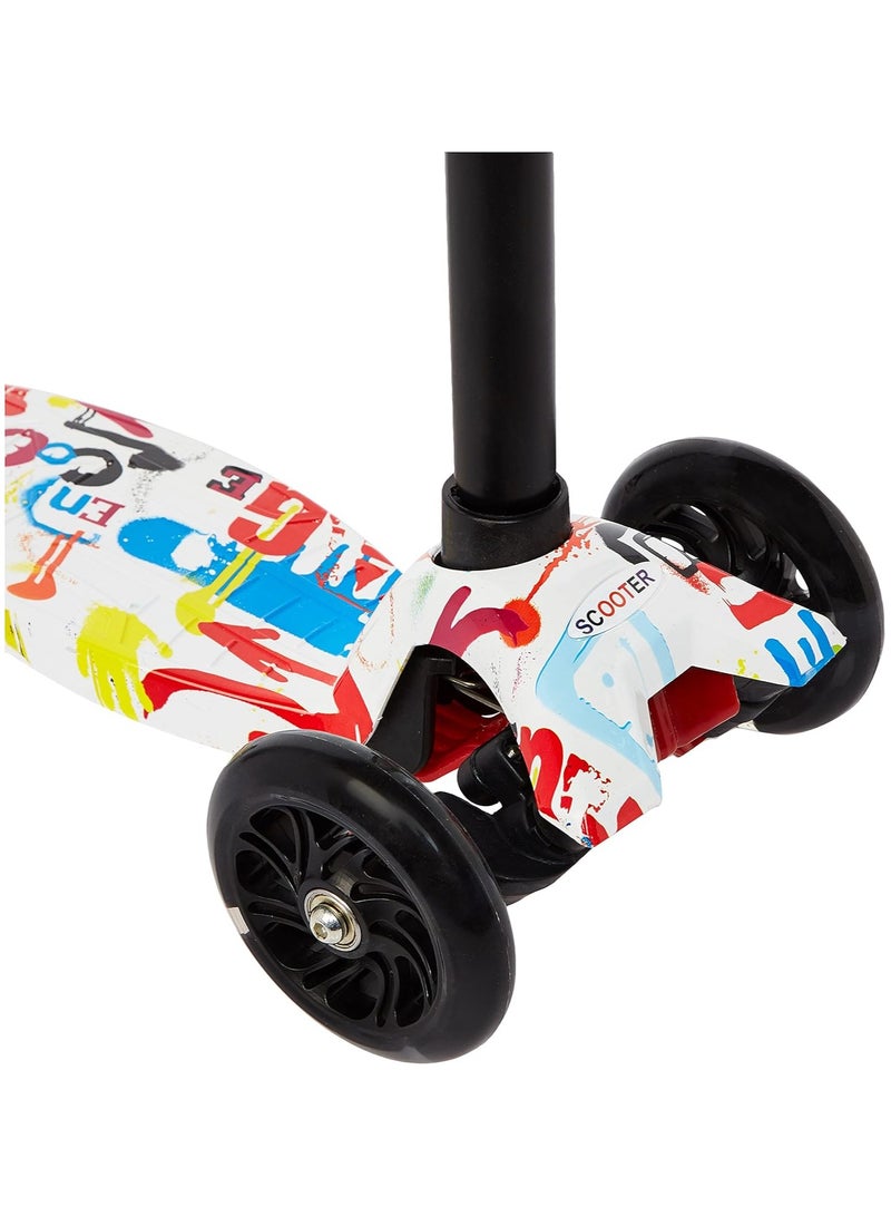 Adjustable Kick Scooter With LED Light Up Wheels