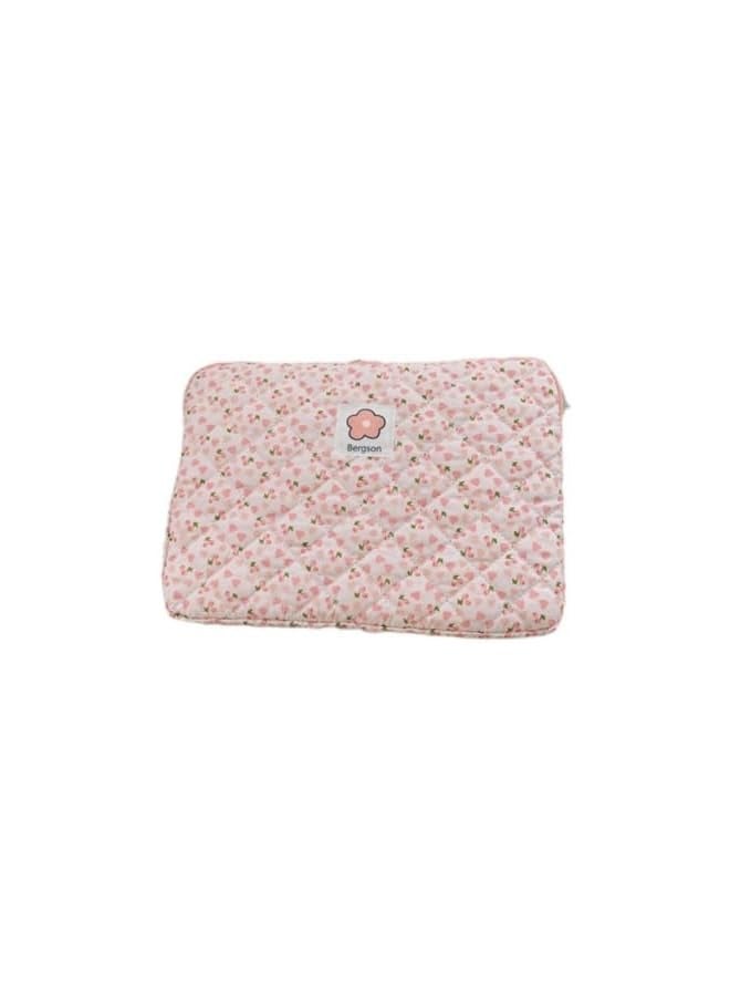 13 Inch Puffy Laptop Sleeve, Floral Laptop Cover Kawaii Laptop Pouch Preppy Laptop Case Cottagecore Computer Bag Tablet Liner Pouch Fairy Aesthetic Bag For 12-143nch MacBook Pro/Air M3, HP, Asus