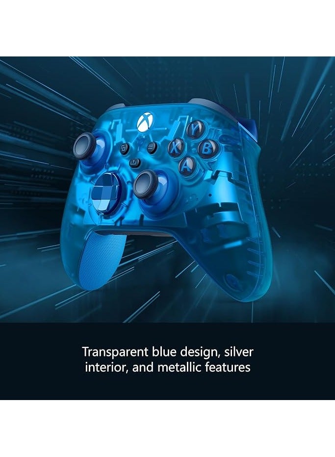 Xbox Wireless Controller Sky Cipher Special Edition - Wireless & Bluetooth Connectivity - New Hybrid D-Pad - New Share Button - Featuring Textured Grip - Easily Pair & Switch Between Devices