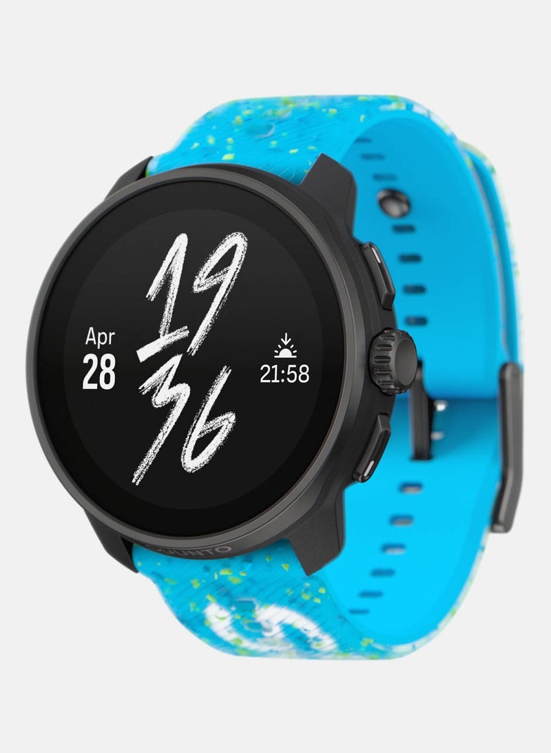 Race S Stainless Performance Watch | 45mm HD AMOLED Screen, Digital Crown, HRV, Race, Train, Recover, Long Battery, Offline Maps, Dual-band GPS/GNSS, 95+ Sports Mode, Planner - Power Blue