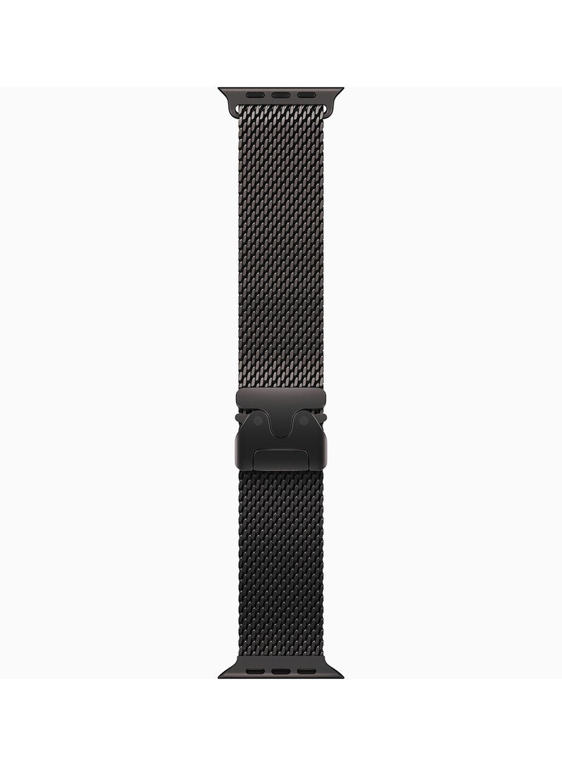 Watch Ultra 2 (2024) GPS + Cellular 49mm Black Titanium Case With Black Titanium Milanese Loop - M