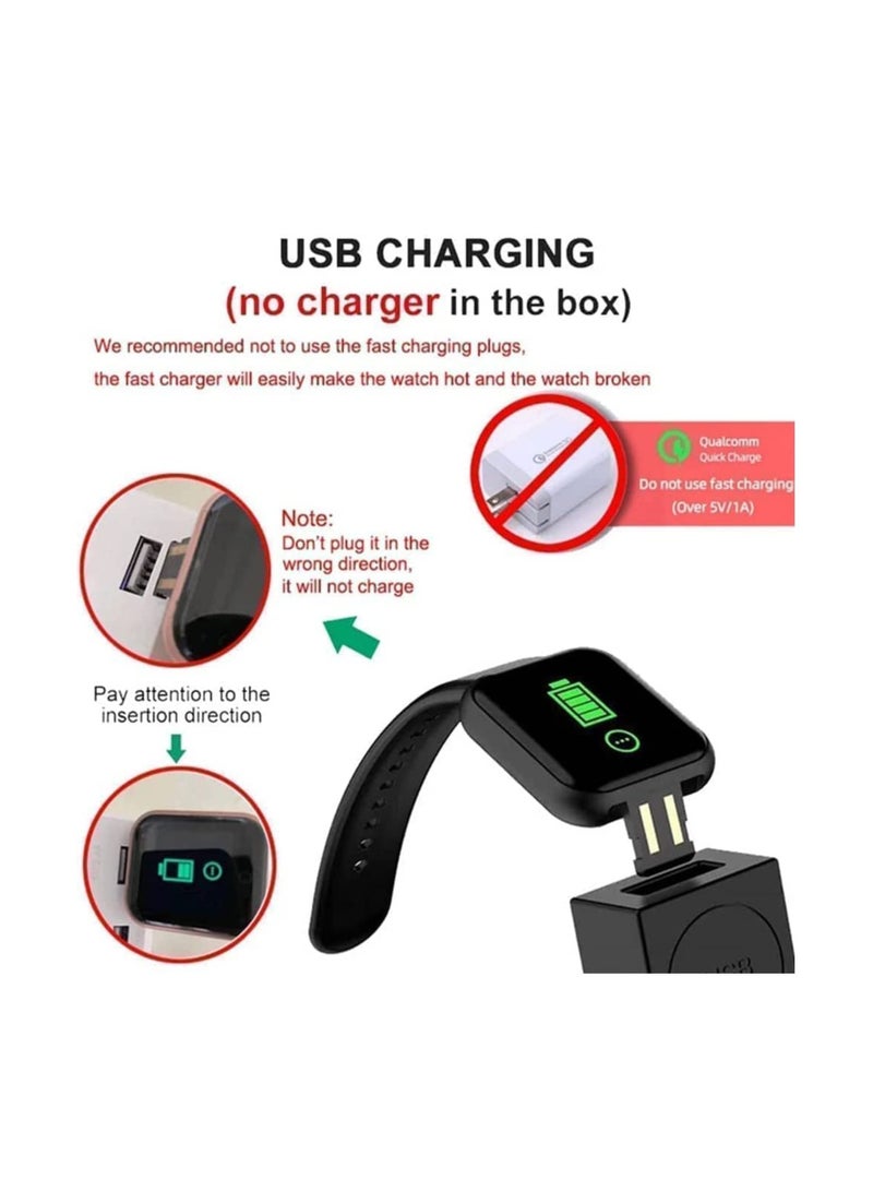 Smart Watch, Sport Waterproof Smartwatch, Fitness Tracker with Heart Rate Blood Pressure, Sleep Monitor, Sleep Monitor,Message Call Reminder Smart Watch, Compatible for iOS/Android