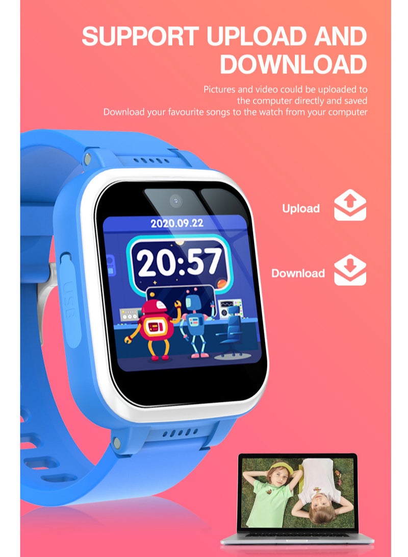 Kids Smart Watch Girls, Gifts For 3-10 Year Old Girls Dual Camera Touchscreen Smart Watch For Kids With Music Player, Educational Toys Toddles Birthday Gift For Girls Ages 6 7 8