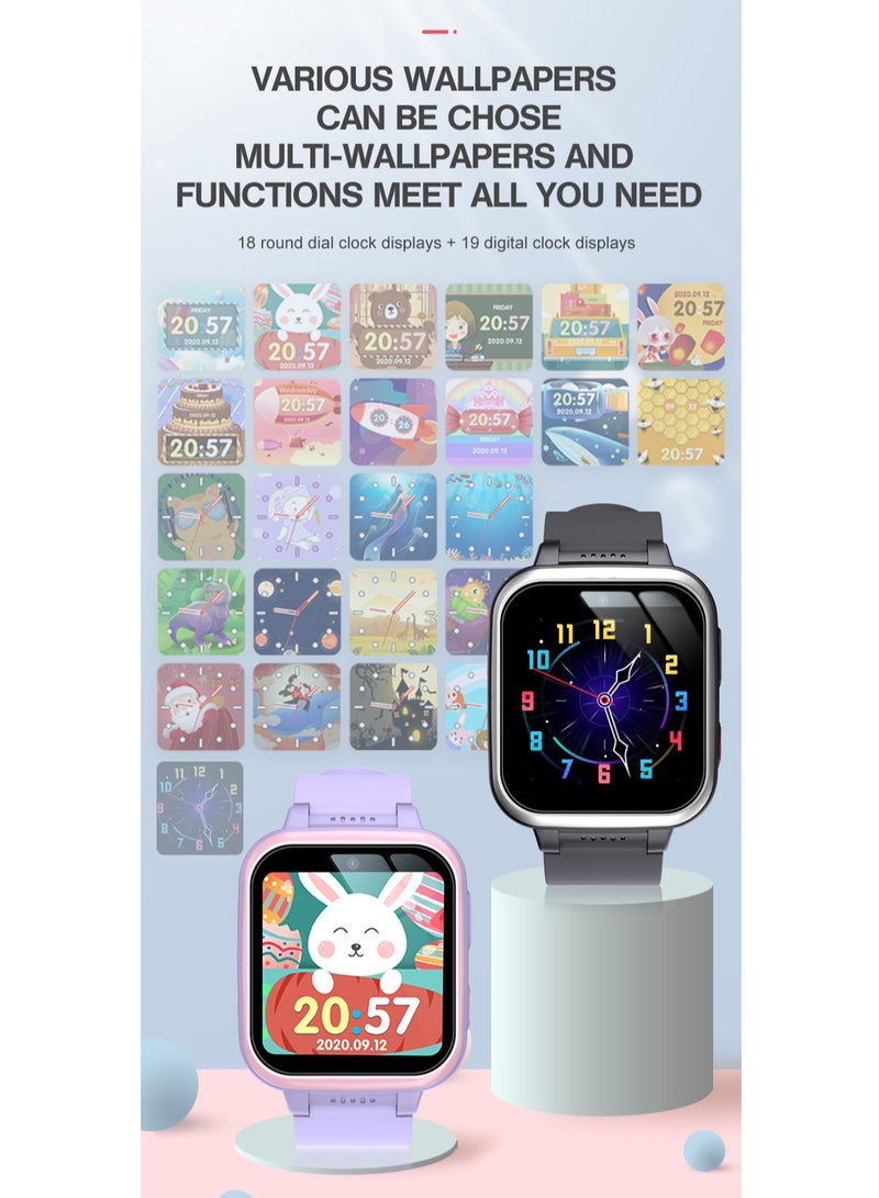 Kids Smart Watch Girls, Gifts For 3-10 Year Old Girls Dual Camera Touchscreen Smart Watch For Kids With Music Player, Educational Toys Toddles Birthday Gift For Girls Ages 6 7 8