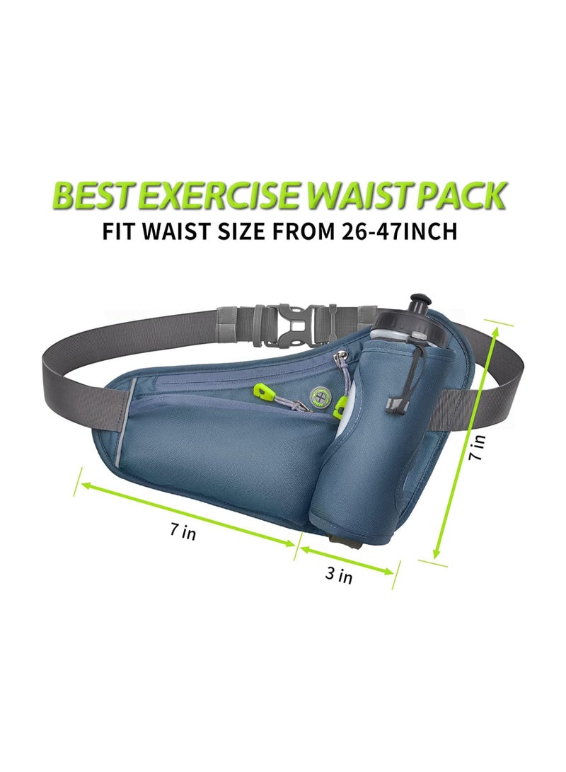 Pack with Water Bottle Holder, for Women Men Running Waist Pack for Phone 6.5