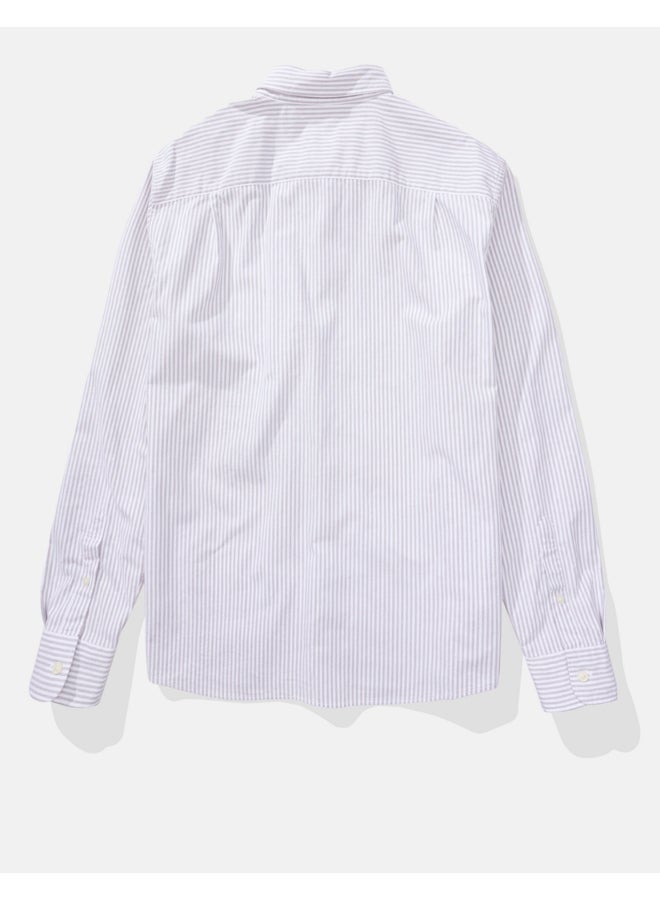 AE Striped Everyday Oxford Button-Up Shirt