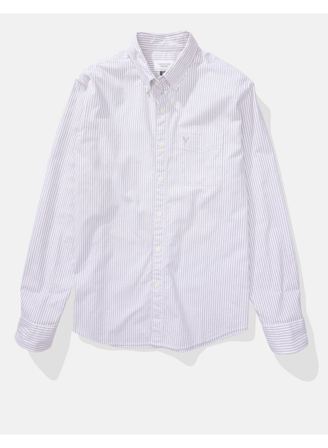 AE Striped Everyday Oxford Button-Up Shirt