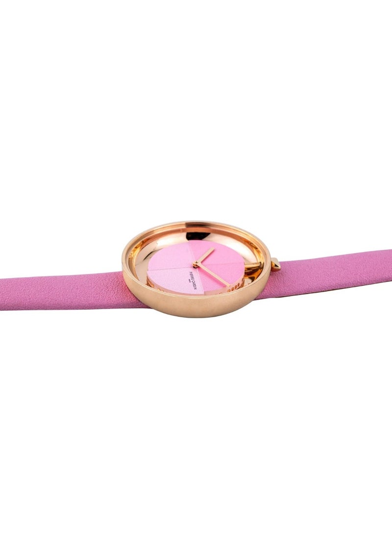 Pierre Cardin Stainless Steel Analog Women's Watch With Pink Leather Band CMA.0004