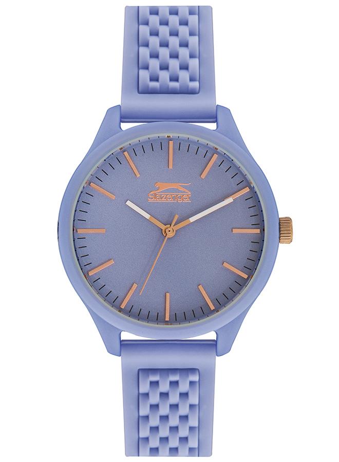 Slazenger Unisex 2035 Movement Watch, Analog Display and Silicone Strap - SL.9.6370.3.05, Light Blue