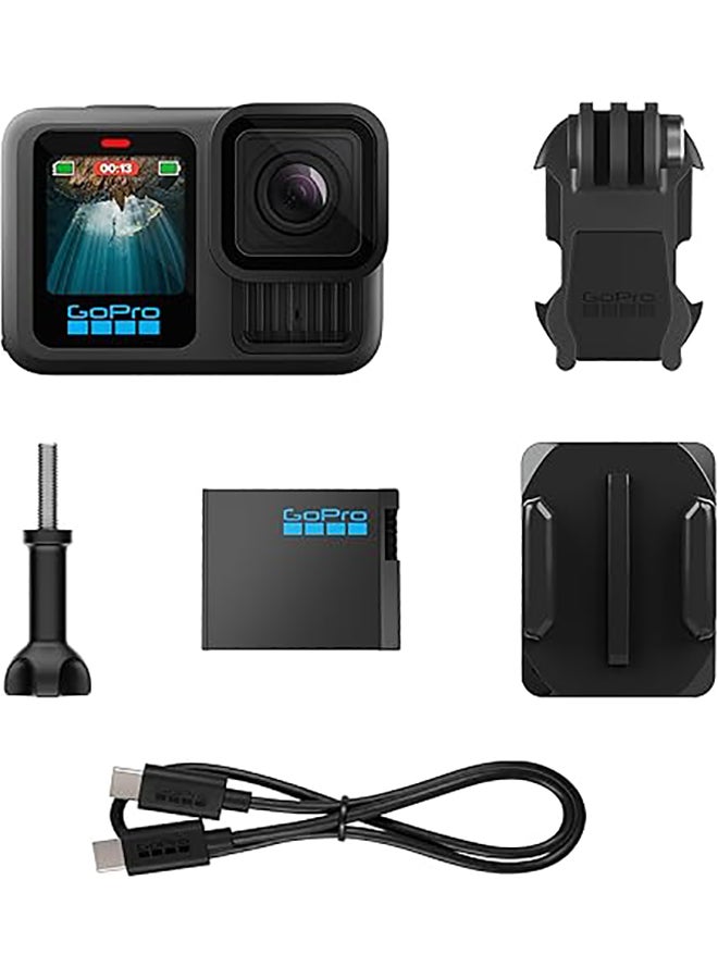 Hero13 - Waterproof Action Camera With 5.3K60 Video, 27MP Photo + Compatability With HB-Series Lenses