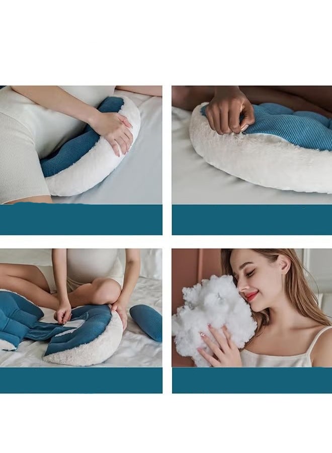 Super Soft And Comfortable Side Sleeping Pillow Support For Back, Belly And Legs - Coffee