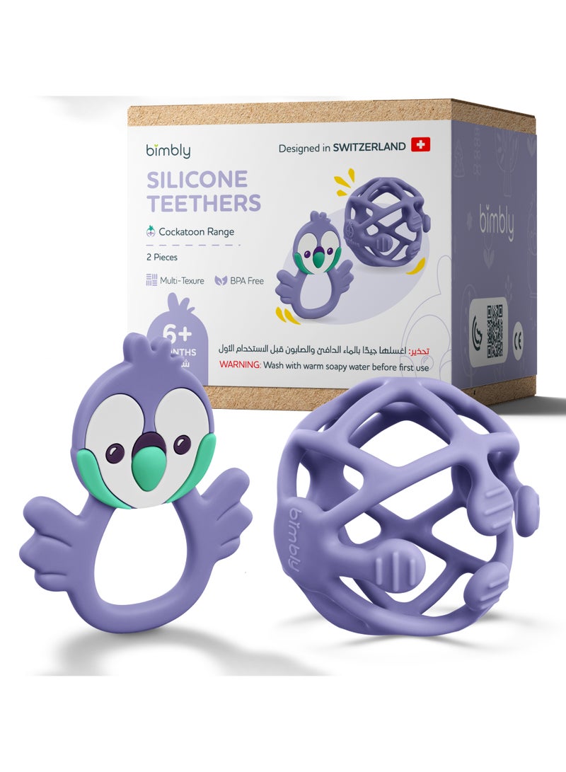 baby Silicone Teethers set- Purple