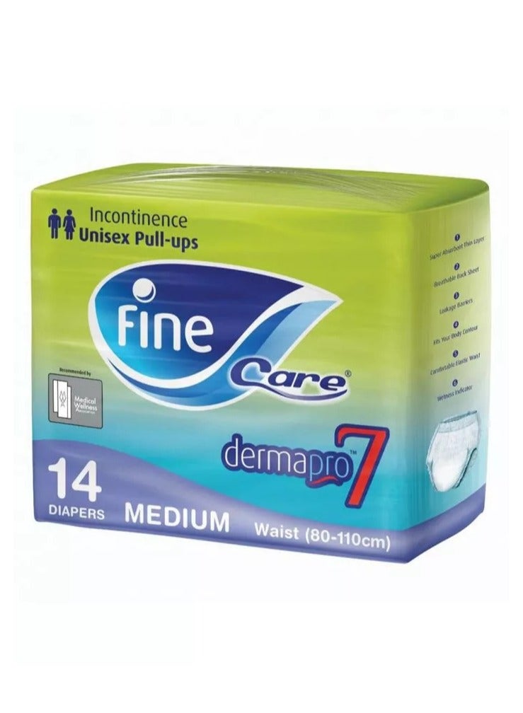 Fine Care Heavy Pull Up Adult Diaper Unisex M 14S