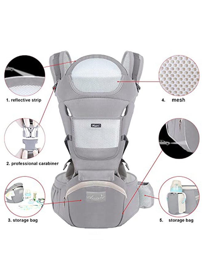 9 In 1 Baby Carrier With Hip Seat, 0 - 36 Months