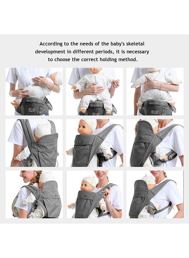 6 In 1 Multifunctional Baby Strap Waist Carrier, 0 - 36 Months