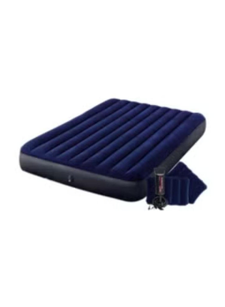 Durabeam standard series classic downy airbed Combination Blue 152x203x25cm