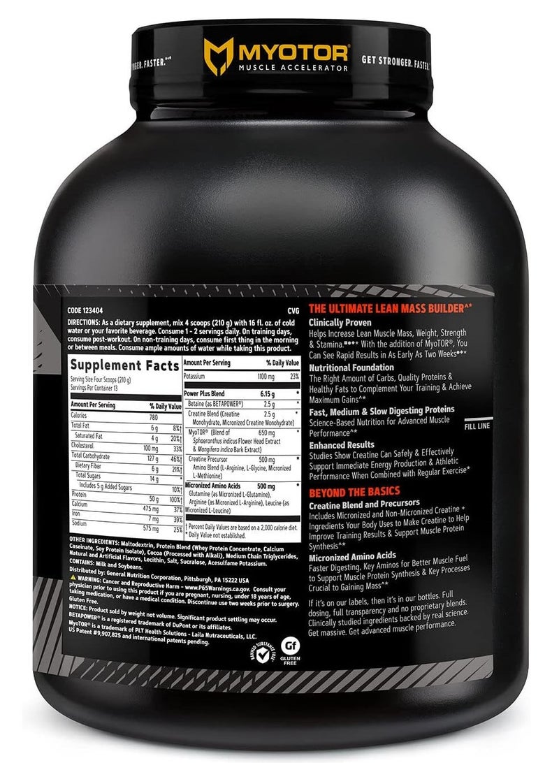 GNC AMP MASS XXX™ WITH MYOTOR® [(CHOCOLATE 99.2 OZ)