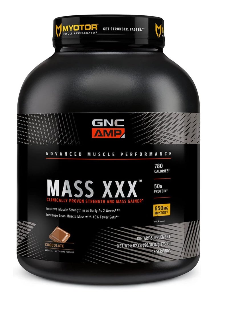 GNC AMP MASS XXX™ WITH MYOTOR® [(CHOCOLATE 99.2 OZ)