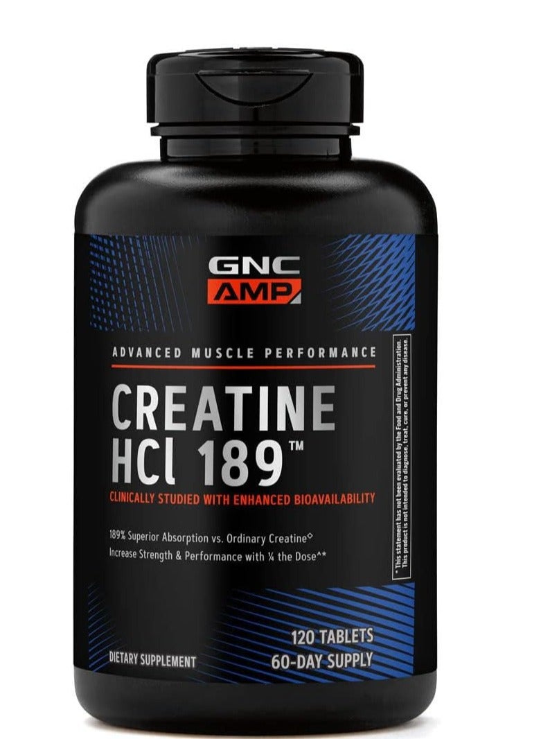 GNC AMP HCl 189, 120 Tablets