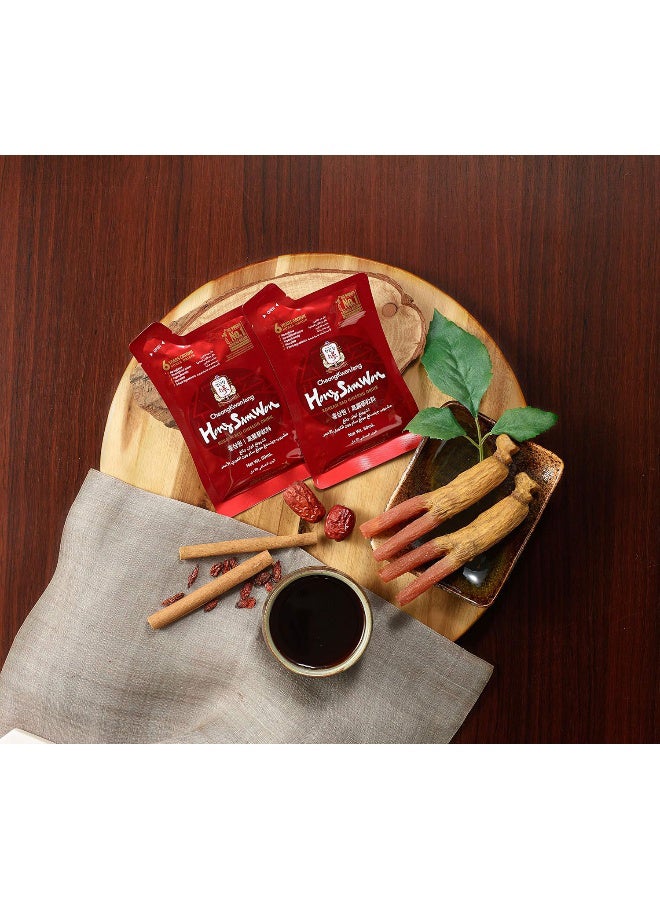 Korean Red Ginseng Drink Set Of 3 Boxes 10 Pouches Per Box 1500 Ml Caffeinefree Energizing Wellness Drink