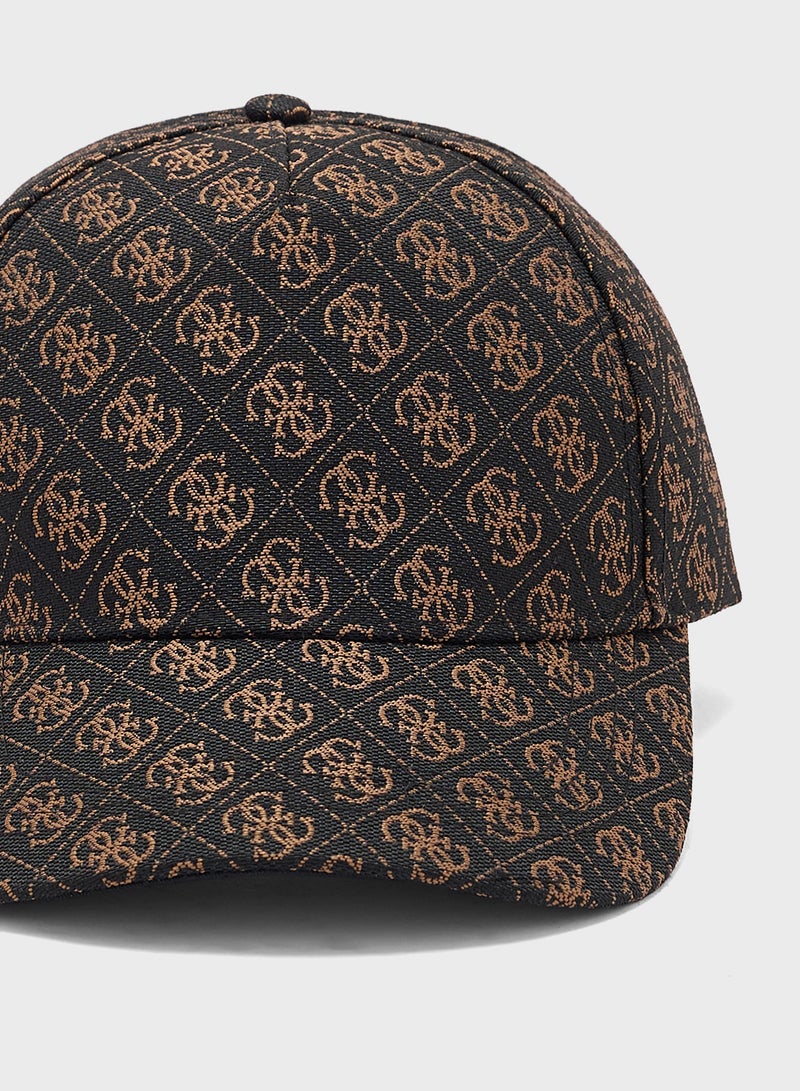 Printed Curved Peak Cap