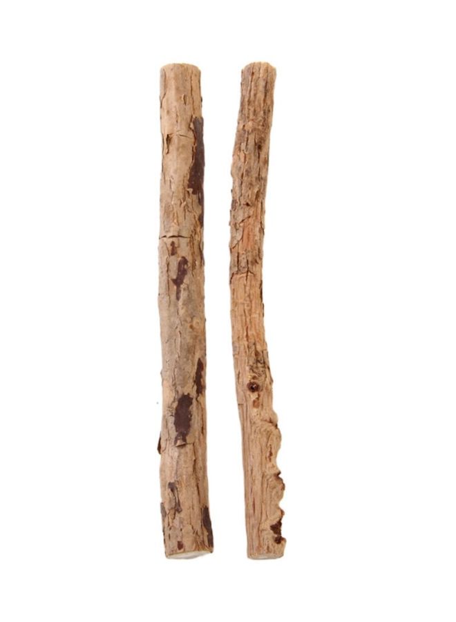2-Piece Matatabi Catnip Molar Sticks Yellow 17x0.5x3.8cm