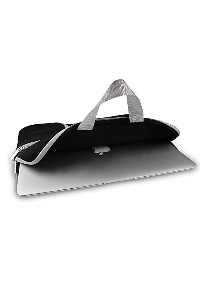 Zipper Briefcase Handbag Sleeve Bag for Macbook Air/Pro 13in Laptop Netbook, Black