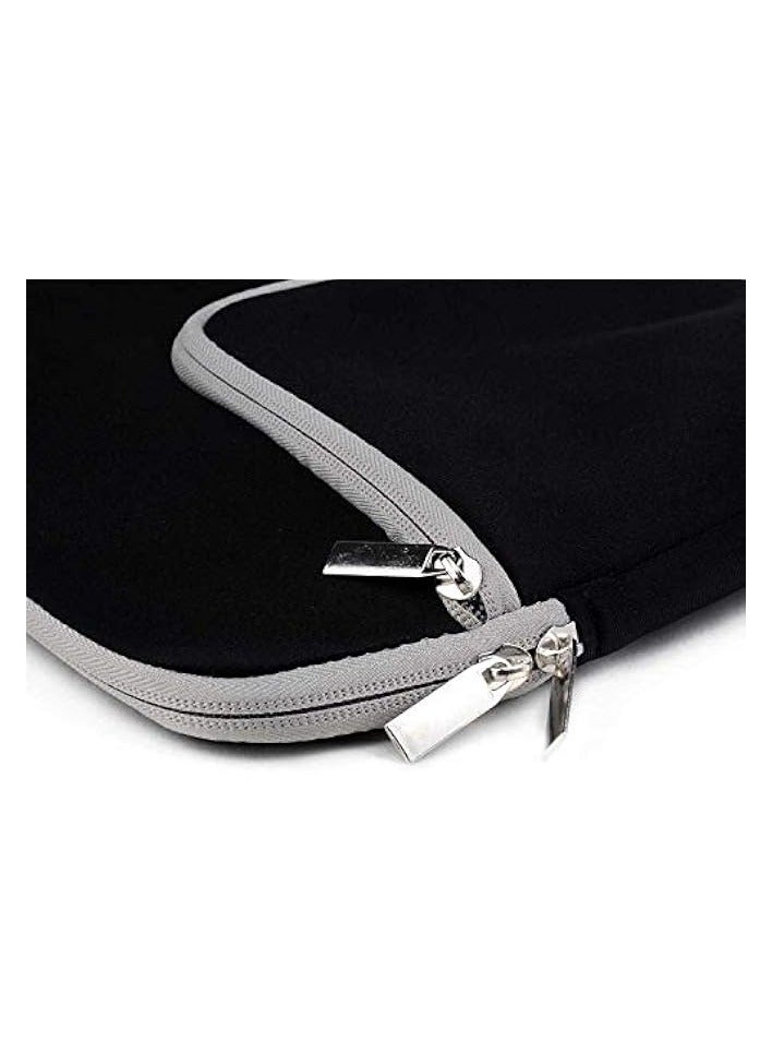 Zipper Briefcase Handbag Sleeve Bag for Macbook Air/Pro 13in Laptop Netbook, Black