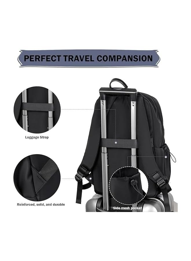 Travel Backpack for Men and Women: Business Laptop Backpack with USB Charging - Fits 15.6