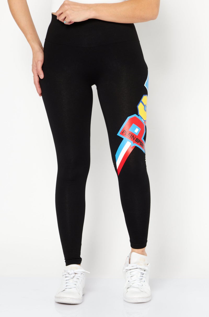 Women Sportswear Fit Training Leggings, Black Combo