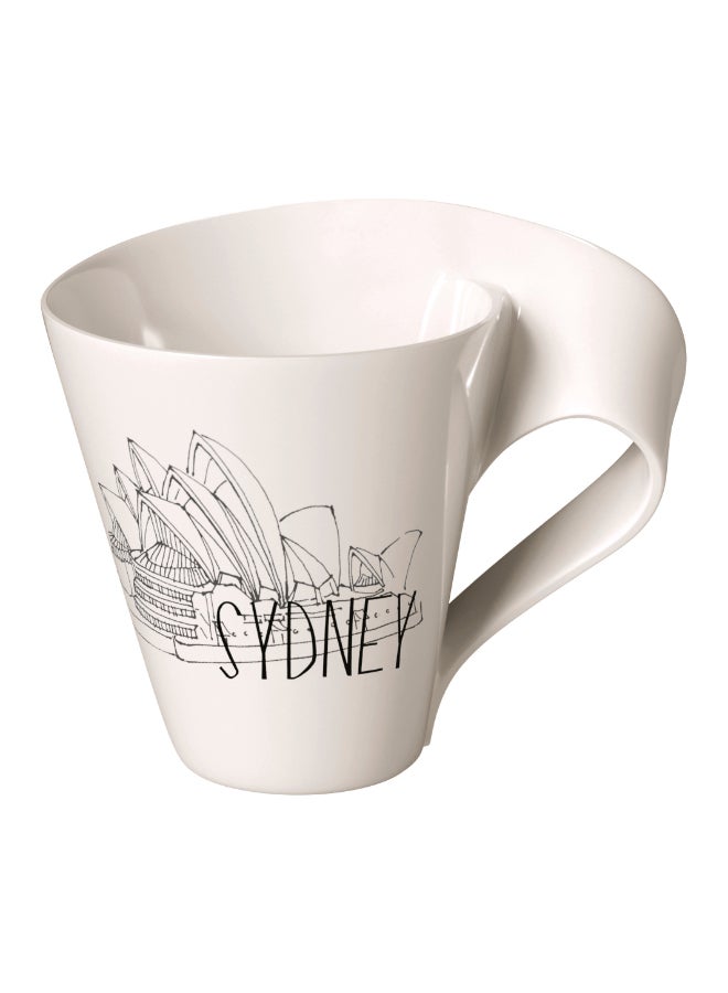 Sydney Modern City Mug White/Black