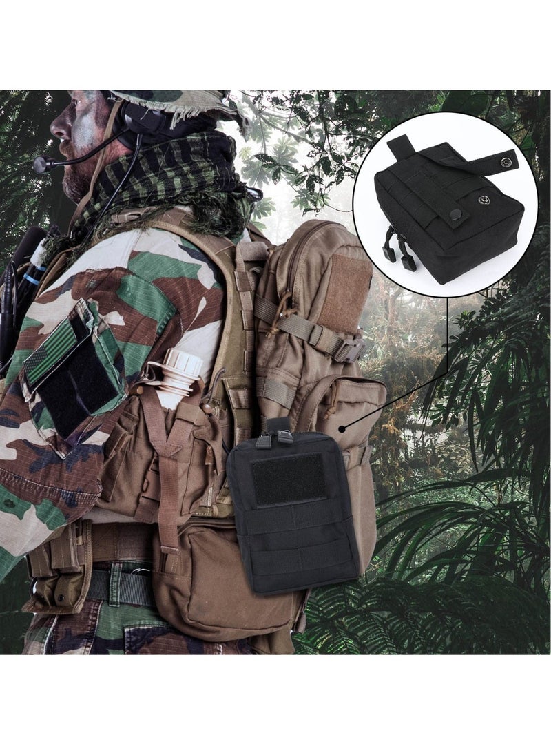 2pcs Tactical Molle Pouch EDC Utility Gadget Outdoor Men Waist Bag with Phone Belt Clip Holder Holster for Outdoor Hunting Camping Hiking Trekking