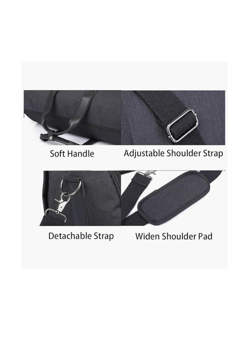 Garment Bag Travel Duffle Bag with Shoulder Strap for Garment Convertible Suit Travel Bag for Men Women Large Crossbody Bag with Garment Cover & Shoe Pouch Foldable Carry On Garment Handbag