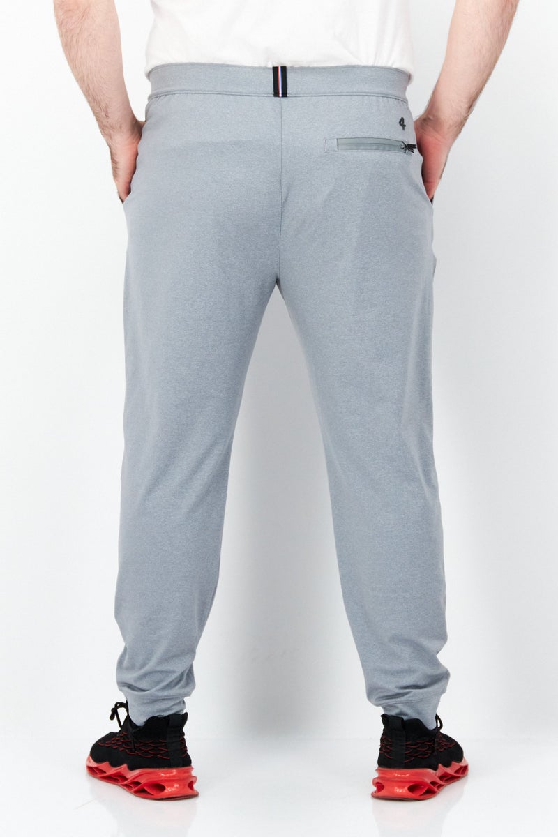 Men Heather Pull On Sweatpants, Heather Grey