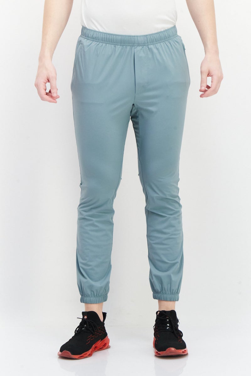 Men Regular Fit Plain Jogger Pants, Dusky