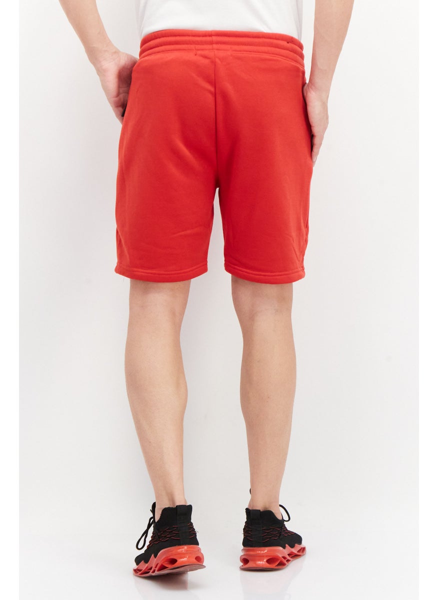 Men 2 Pcs Sportswear Fit Outddoor Shorts Set, Red