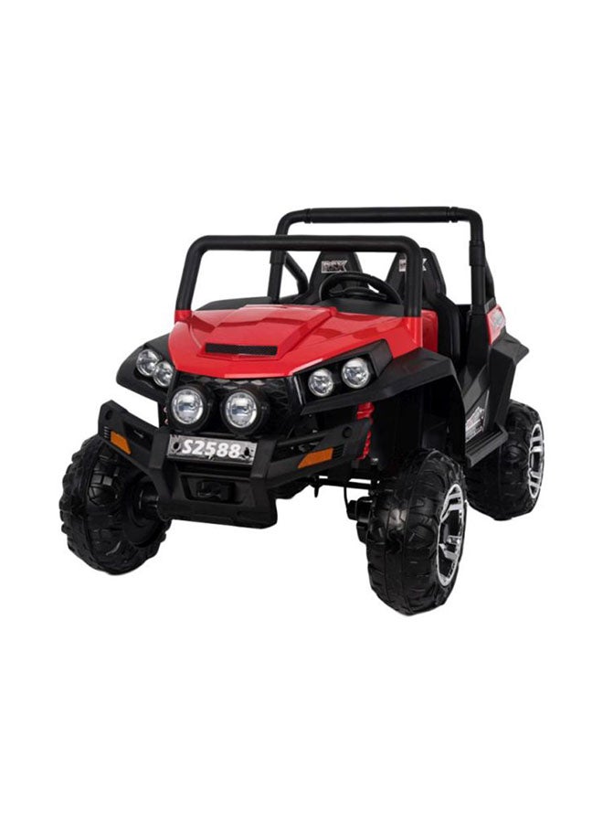 2.4Ghz Remote Control Buggy 2 Seater Ride On Car With Bluetooth Pairing And FM Radio Multicolour 135x93x93cm