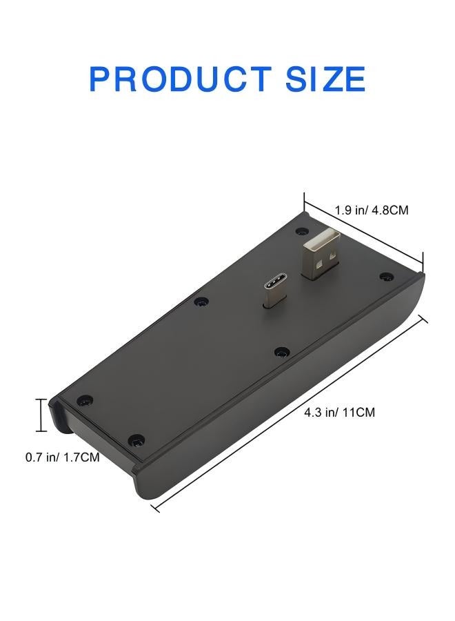 USB Hub for PS5, 5 Port USB High Speed Expansion Hub Splitter Charger Extender Compatible with PS5 PlayStation 5 Console, 4 USB + 1 Type C Port + 1 USB Charging Port
