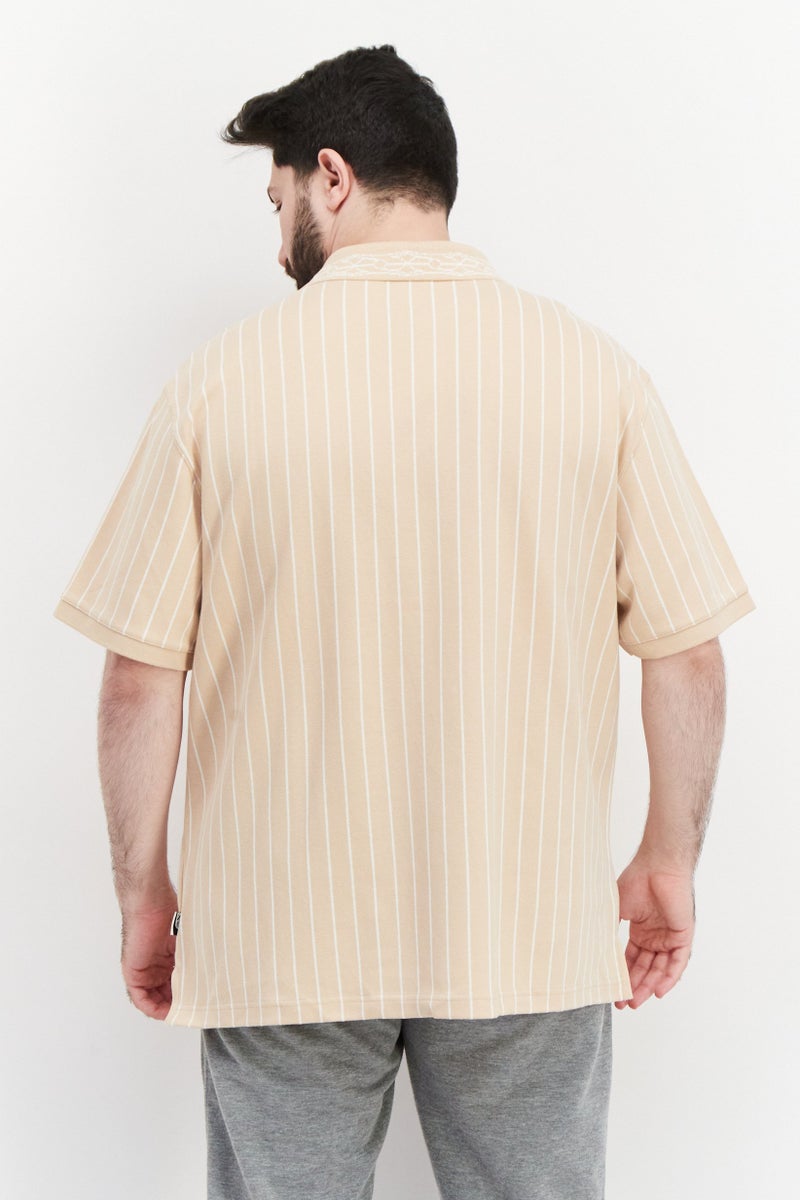 Puma x Select Men Sportswear Fit Short Sleeves Training Polo Shirt, Beige