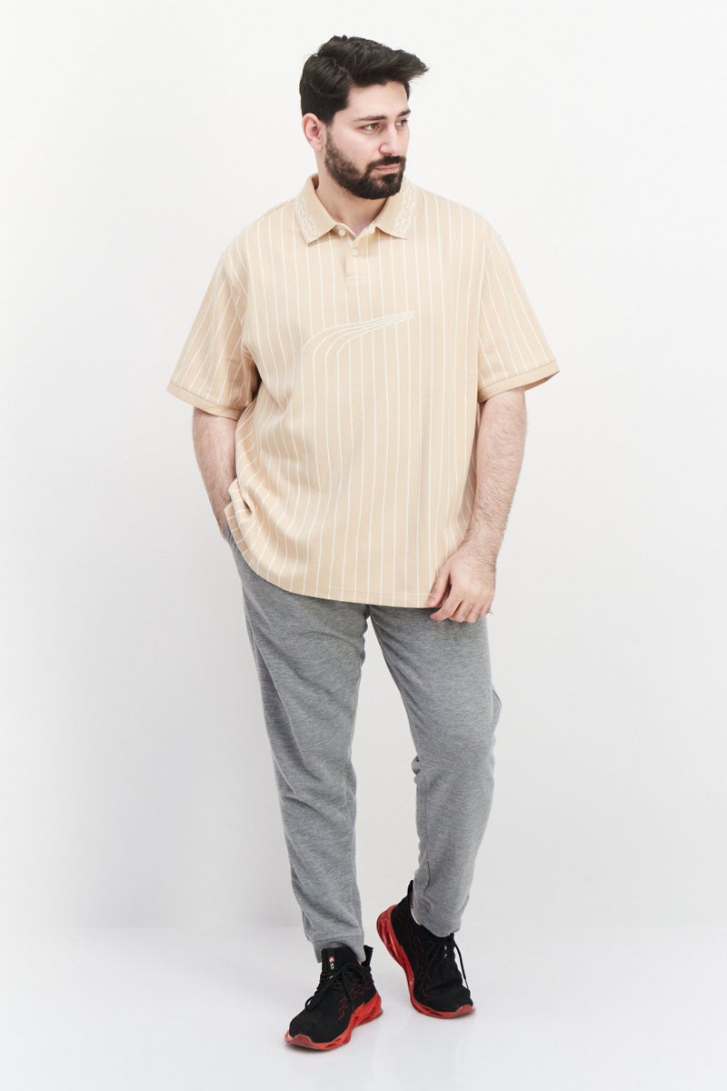 Puma x Select Men Sportswear Fit Short Sleeves Training Polo Shirt, Beige