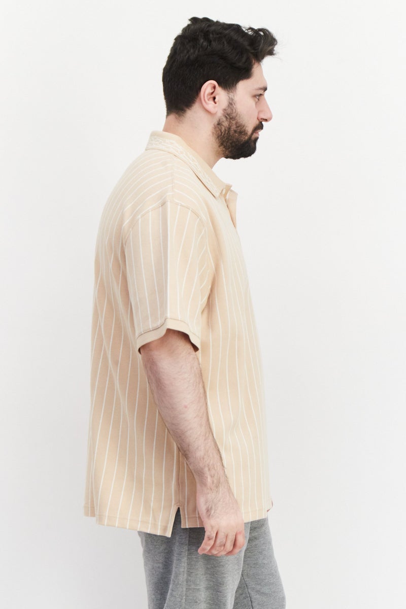 Puma x Select Men Sportswear Fit Short Sleeves Training Polo Shirt, Beige