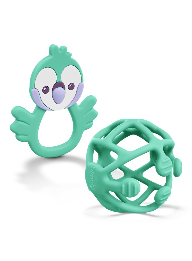 baby Silicone Teethers set- Green