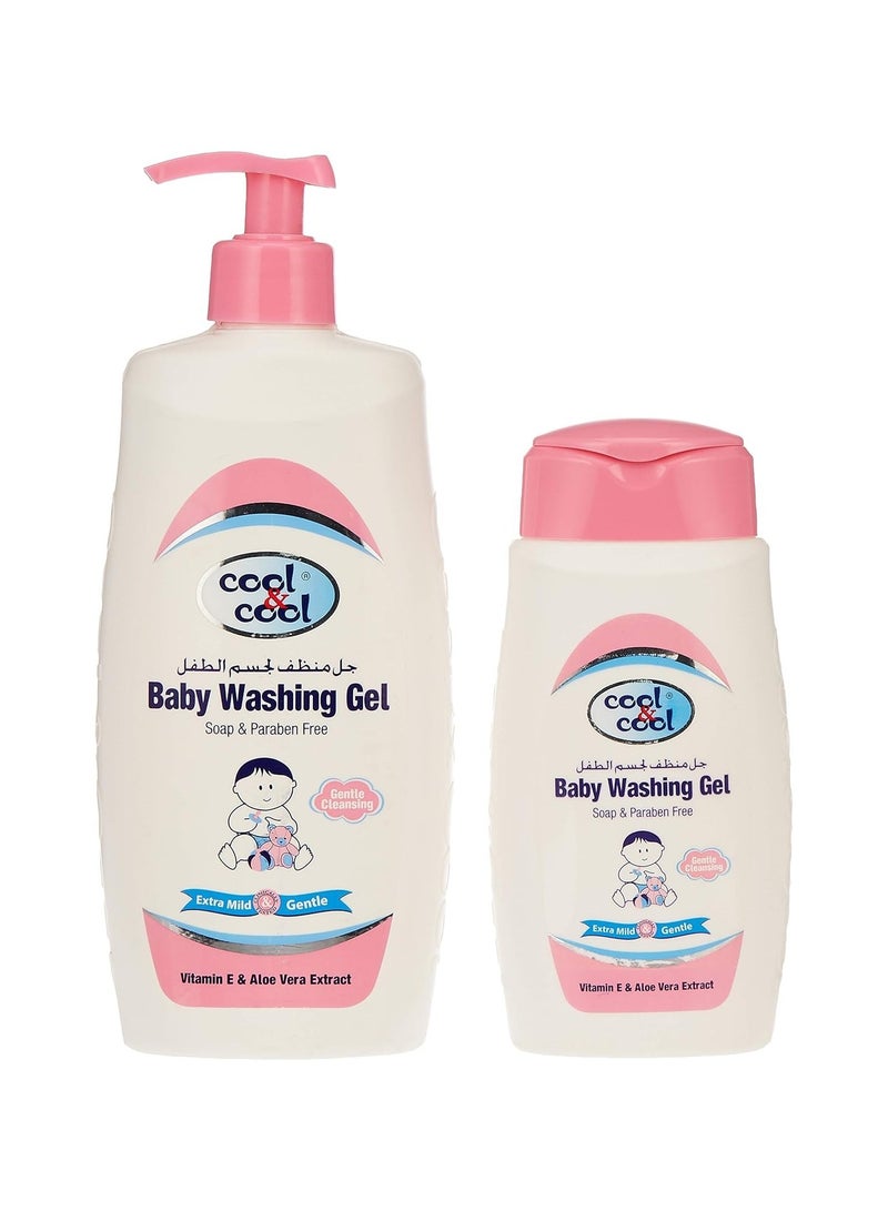 Baby Washing Gel 500ML + 250ML Head To Toe Baby Bath, Dye Free,Tear Free, Vitamin-E & Aloe Vera Extract