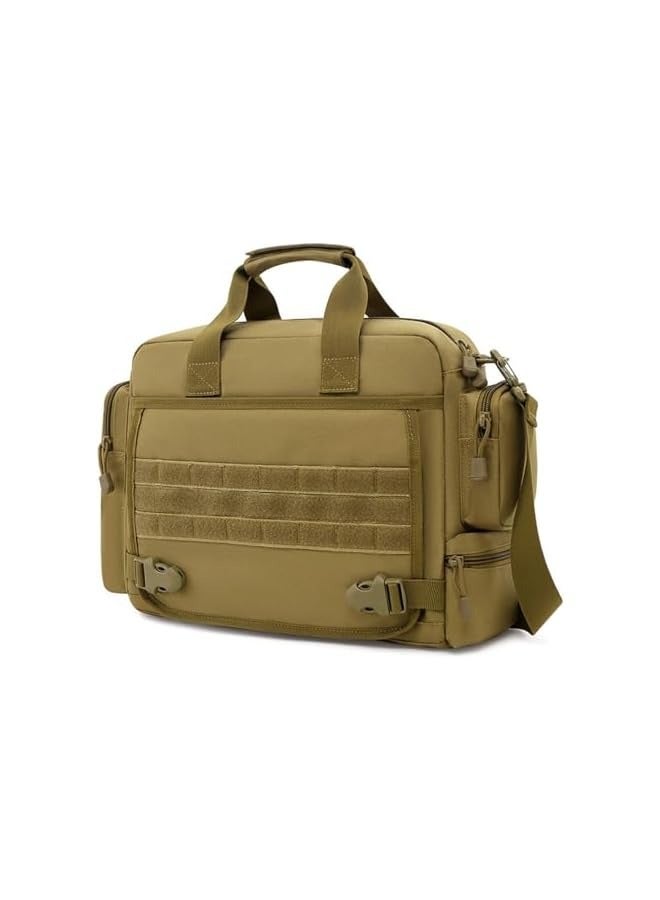 Laptop Bag, Tactical Briefcase 13.6 inch Laptop Messenger Bag Military Style Shoulder Bag Handbag and Waterproof Portable for Travel/University/Business/College/Men/Women Laptop Backpack