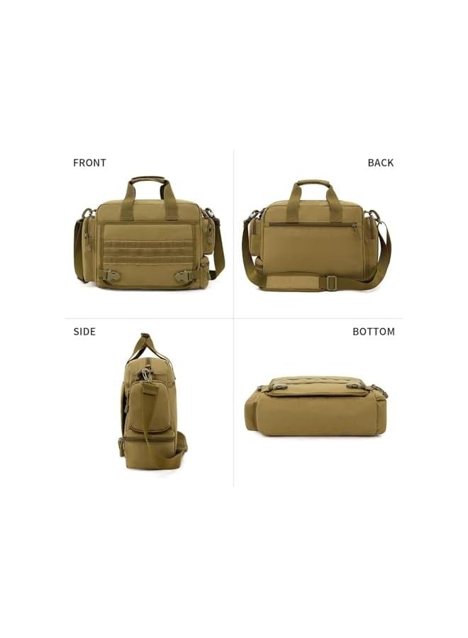 Laptop Bag, Tactical Briefcase 13.6 inch Laptop Messenger Bag Military Style Shoulder Bag Handbag and Waterproof Portable for Travel/University/Business/College/Men/Women Laptop Backpack